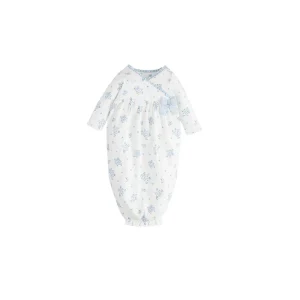 Mud Pie Girls White Ditsy Floral Gown