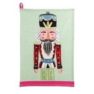 Mud Pie Green Nutcracker Towel