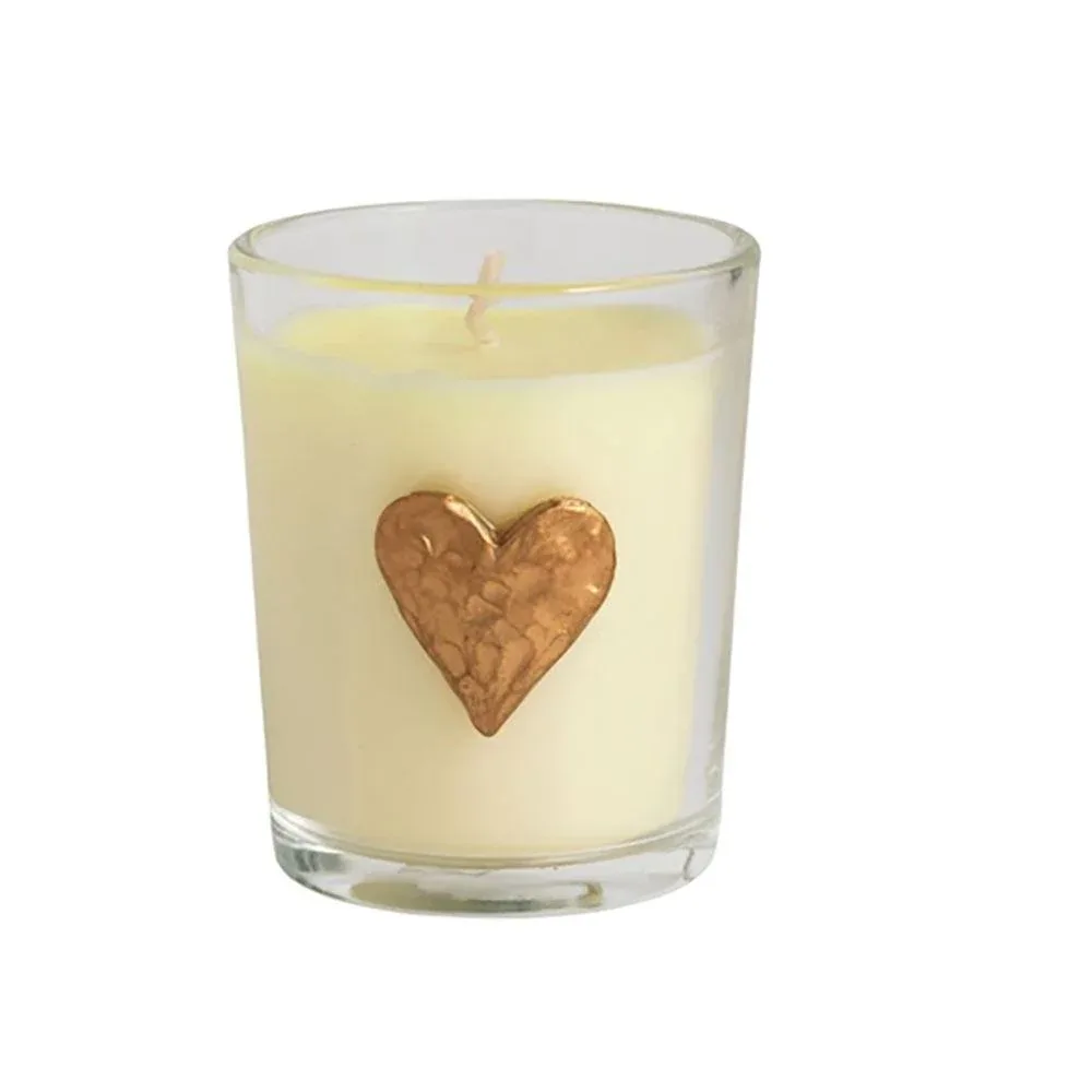 Mud Pie Heart Votive Candle