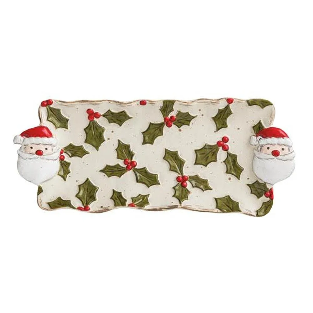 Mud Pie Holly Christmas Everything Dish