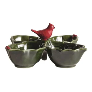 Mud Pie Holly Sectioned Server Set