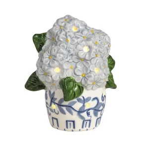 Mud Pie Hydrangea Light Up Sitter