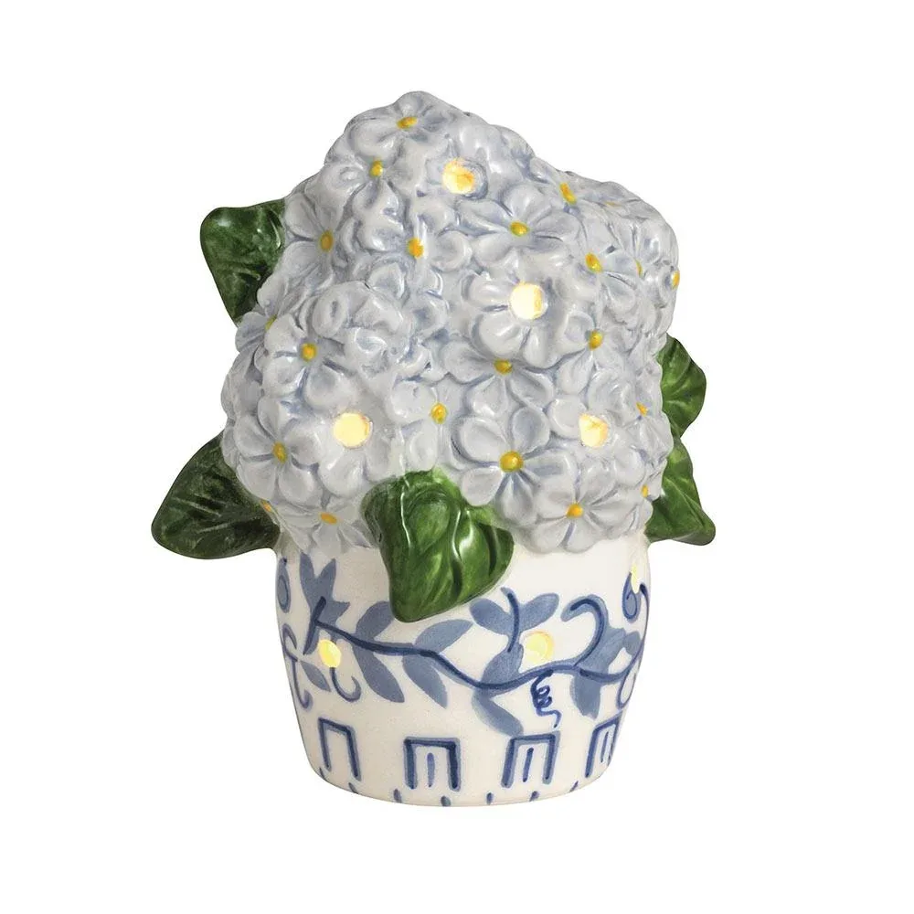Mud Pie Hydrangea Light Up Sitter