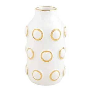 Mud Pie Large Gold Ceramic Vase