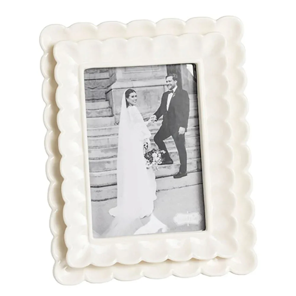 Mud Pie Large Scalloped Frame