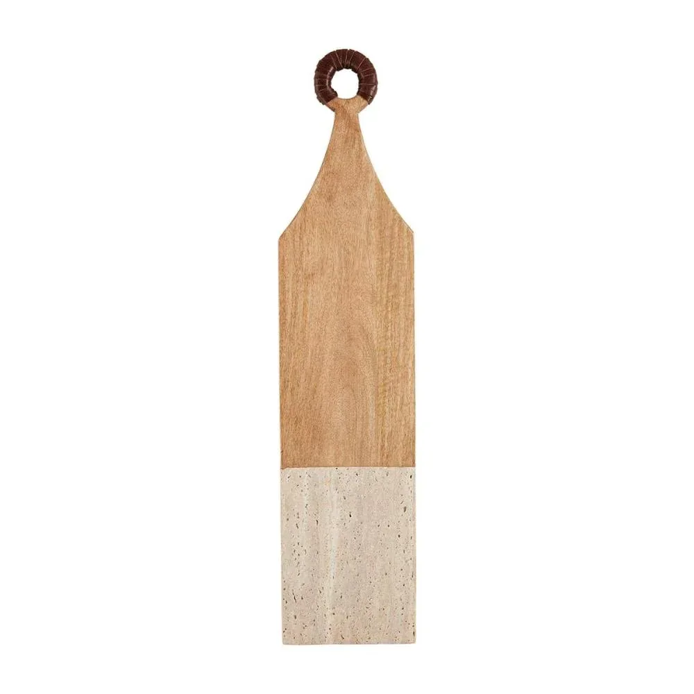 Mud Pie Large Wood & Stone Paddle Board