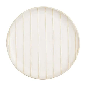 Mud Pie Lines Stoneware Salad Plate