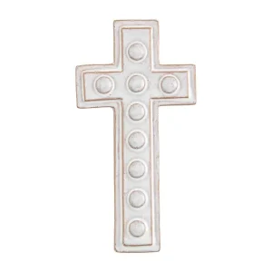 Mud Pie Medium Stoneware Cross