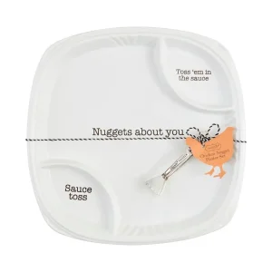 Mud Pie Nuggers About You Platter Set