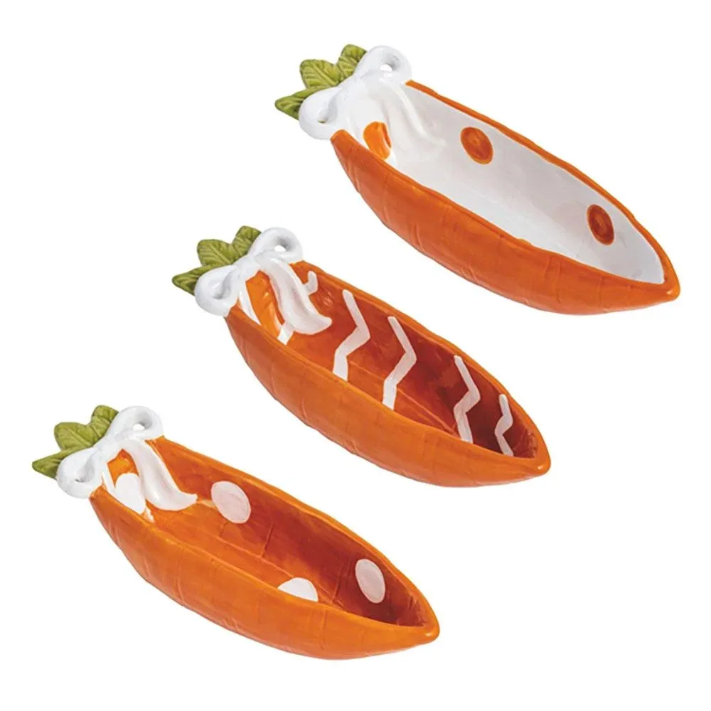 Mud Pie Orange Polka Dot Carrot Candy Dish