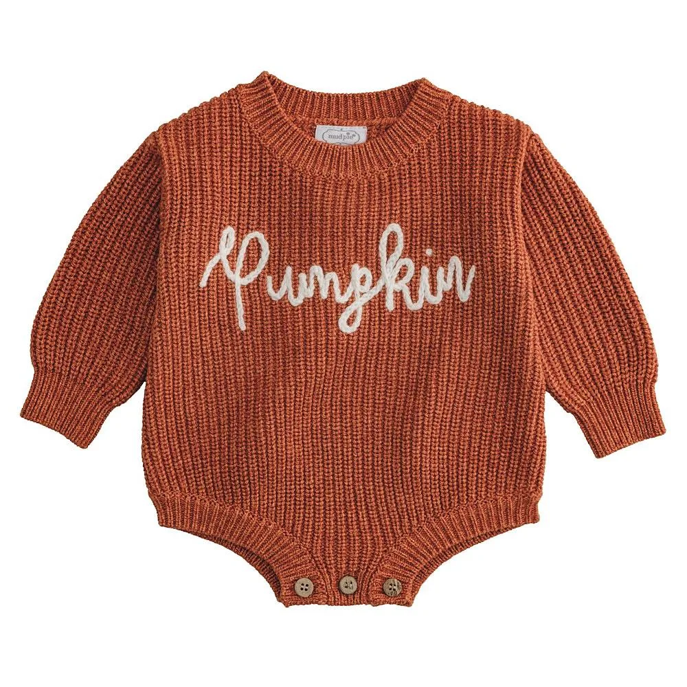 Mud Pie Pumpkin Sweater Bubble