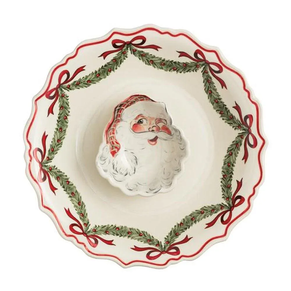 Mud Pie Santa Chip/Dip Set