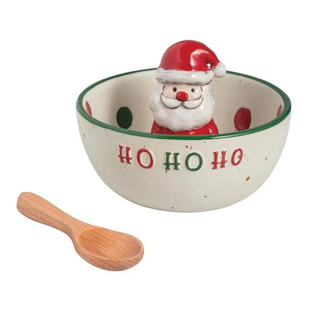 Mud Pie Santa Farm Christmas Candy Dish