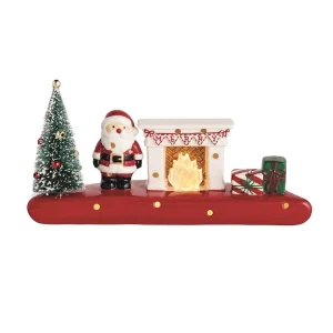 Mud Pie Santa Large Scene Sitter