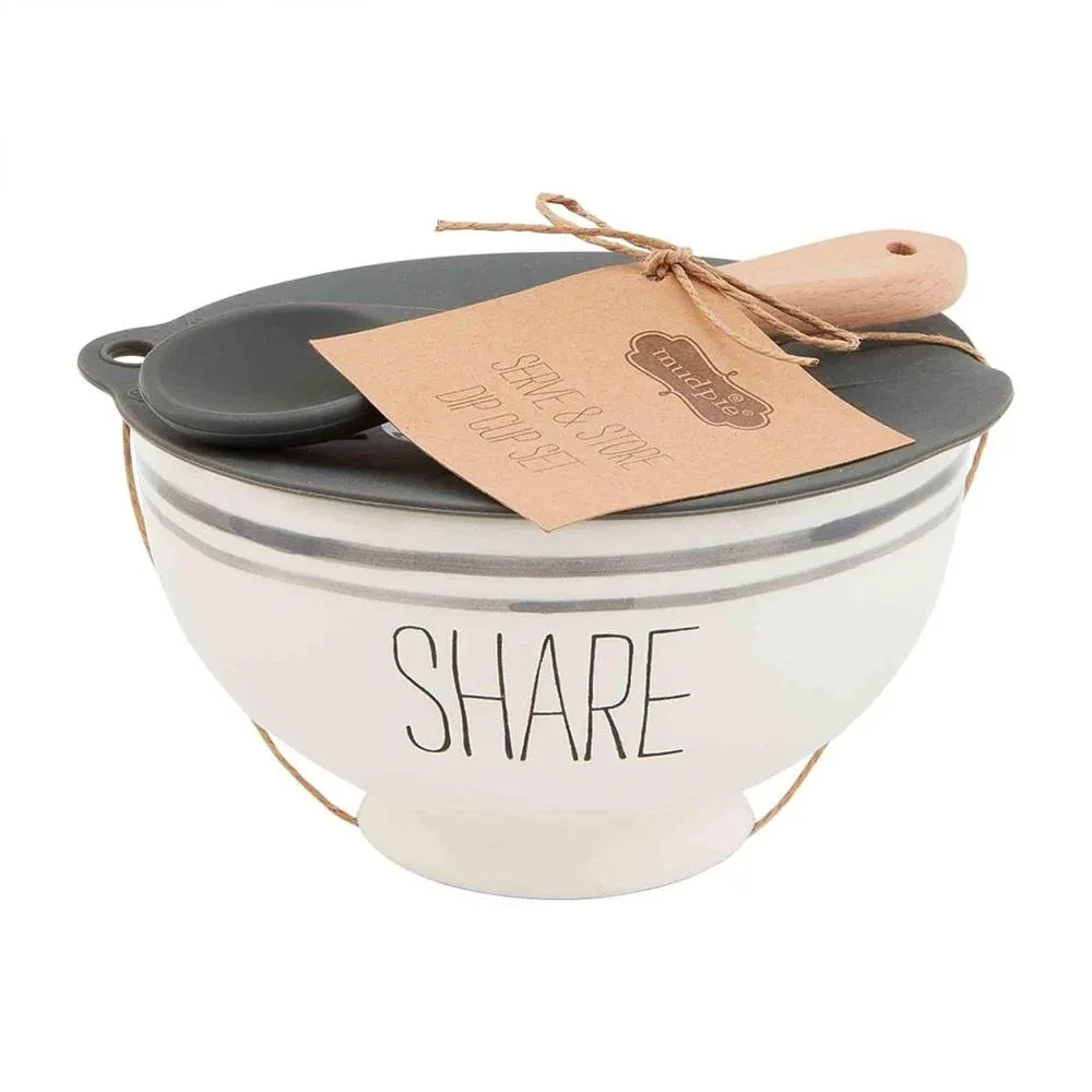 Mud Pie Share Serve and Store Dip Cup Set