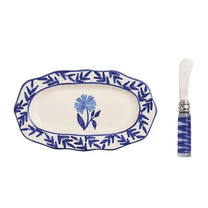 Mud Pie Single Flower Everything Plate