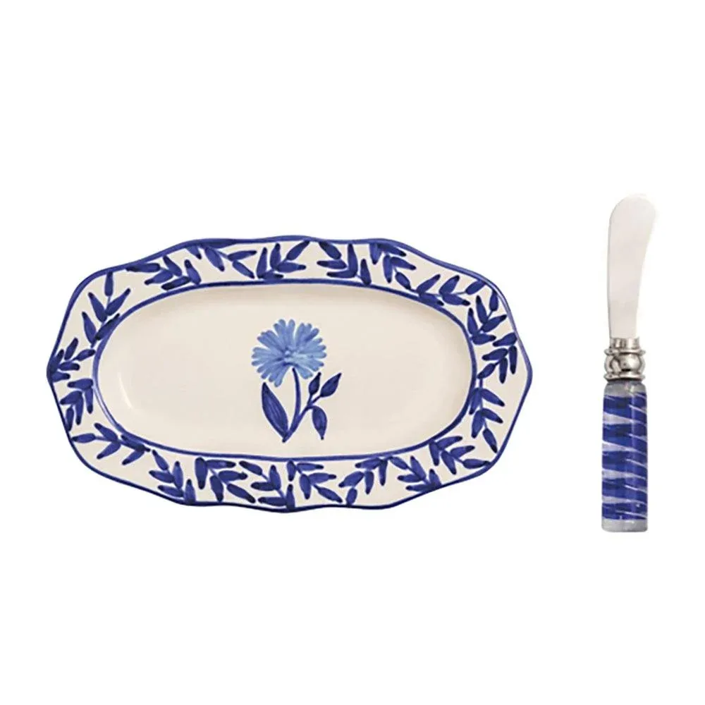 Mud Pie Single Flower Everything Plate
