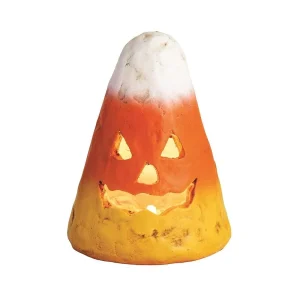 Mud Pie Small Mache Candy Corn Luminaire
