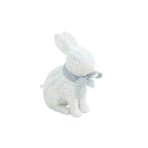 Mud Pie Small Wicker Resin Bunny