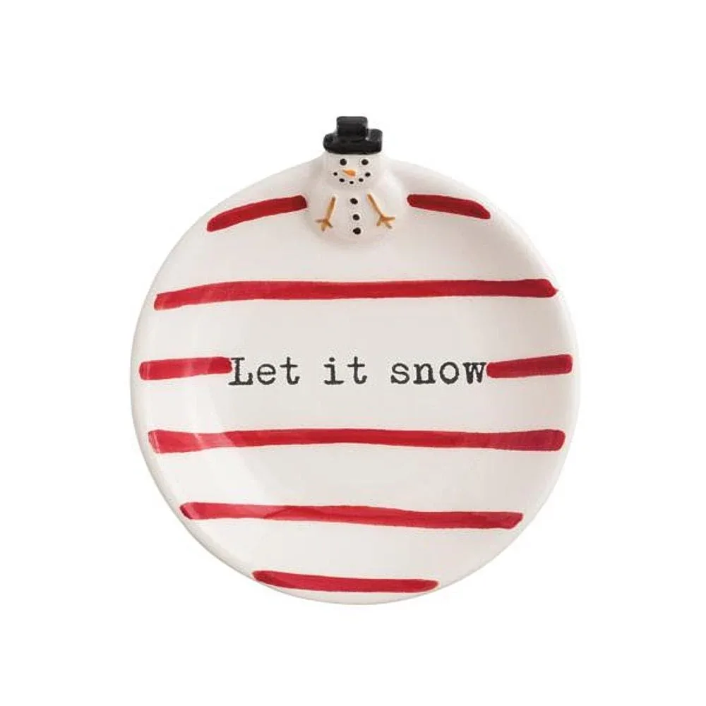 Mud Pie Snowman Trinket Tray
