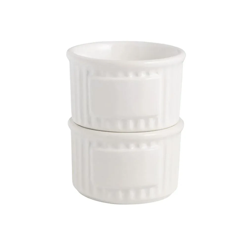 Mud Pie Stripe Personalize Ramekin Set