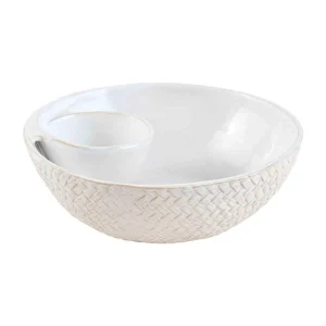 Mud Pie Textured Chip and Dip Set