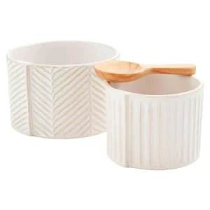Mud Pie Textured Tidbit Dish Set
