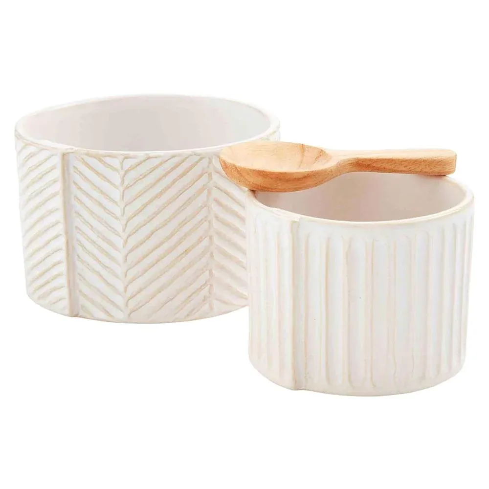 Mud Pie Textured Tidbit Dish Set