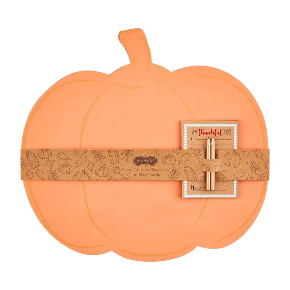Mud Pie Thanksgiving Placemat/Card Set