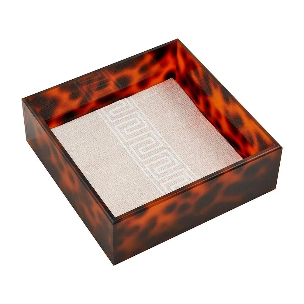 Mud Pie Tortoise Shell Napkin Caddy