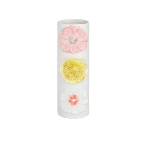 Mud Pie Triple Color Flower Bud Vase