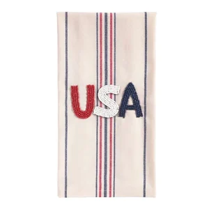 Mud Pie USA Beaded Americana Towel