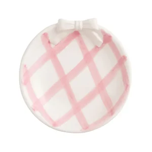 Mud Pie White Bow Tidbit Dish