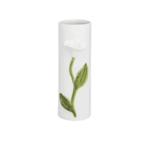 Mud Pie White Stem Flower Bud Vase