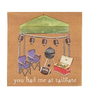 Mud Pie You Had Me At Tailgate Napkins