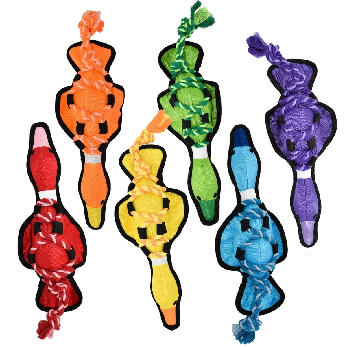 MultiPet Cross-Ropes Duck Asst Toy
