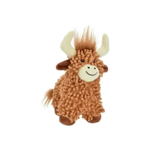 Multipet Floppy Highland Cow Dog Toy 10"