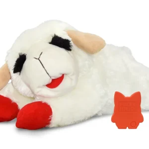 Multipet Lamb Chop Love with Heartbeat Plush Dog Toy 16"