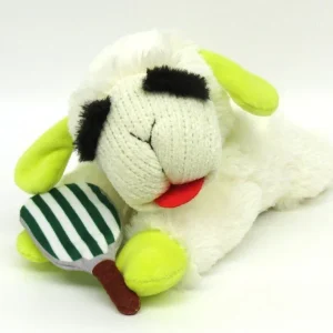 Multipet Lamb Chop Pickleball Plush Dog Toy 10.5"