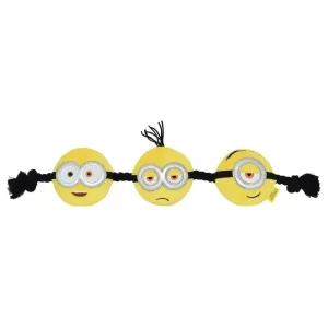 Multipet Minion 3-Head Dog Rope Toy 17"