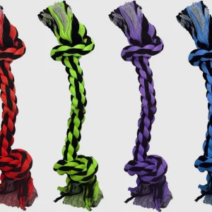 Multipet Nuts for Knots 2Knot Rope Dog Toy Assorted, 9 in