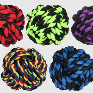 Multipet Nuts For Knots Dog toy Assorted, 4 in