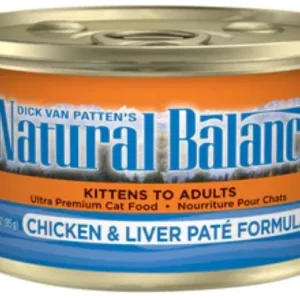 Natural Balance Chicken and Liver Pate Canned Cat Food 5.5oz Case of 24