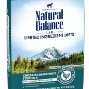Natural Balance L.I.D. Limited Ingredient Diet Chicken & Brown Rice Formula -4lb