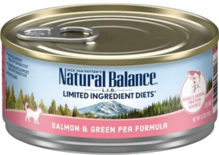 Natural Balance L.I.D. Limited Ingredient Diets Salmon & Green Pea 5.5oz 24 Cans
