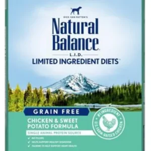 Natural Balance LID Chicken and Sweet Potato Adult Dry Dog Food 12 lb Bag