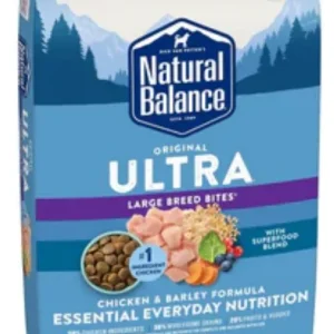 Natural Balance Original Ultra Chicken & Barley Formula Large Breed Bites 30lbs