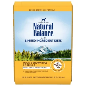 Natural Balance Pet Foods Limited Ingredient Reserve Dry Dog Food Duck & Brown Rice, 12 lb