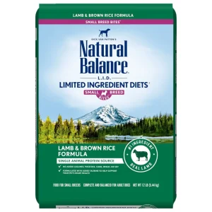 Natural Balance Pet Foods Limited Ingredient Small Breed Dry Dog Food Lamb & Brown Rice, 12 lb