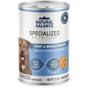 Natural Balance Specialized Nutrition Joint & Muscle Health Adult Chicken & Brown Rice Formula Wet Dog Food 12ea/12.7 oz